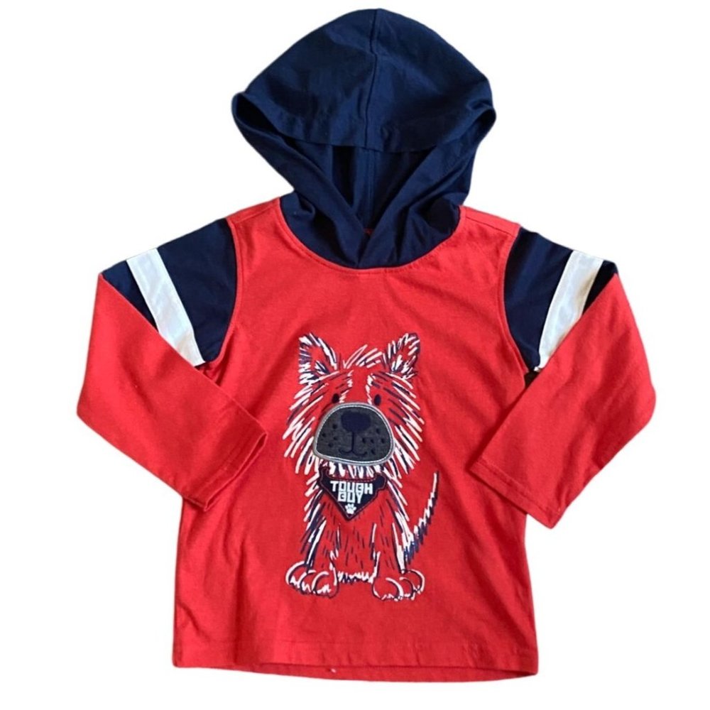 Kids Headquarters Long Sleeve Hooded Puppy Shirt-Orange-24M-NWT - Picture 1 of 6